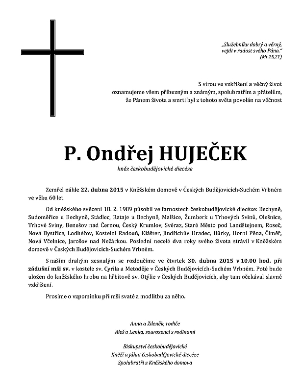 Anzeige Hujecek